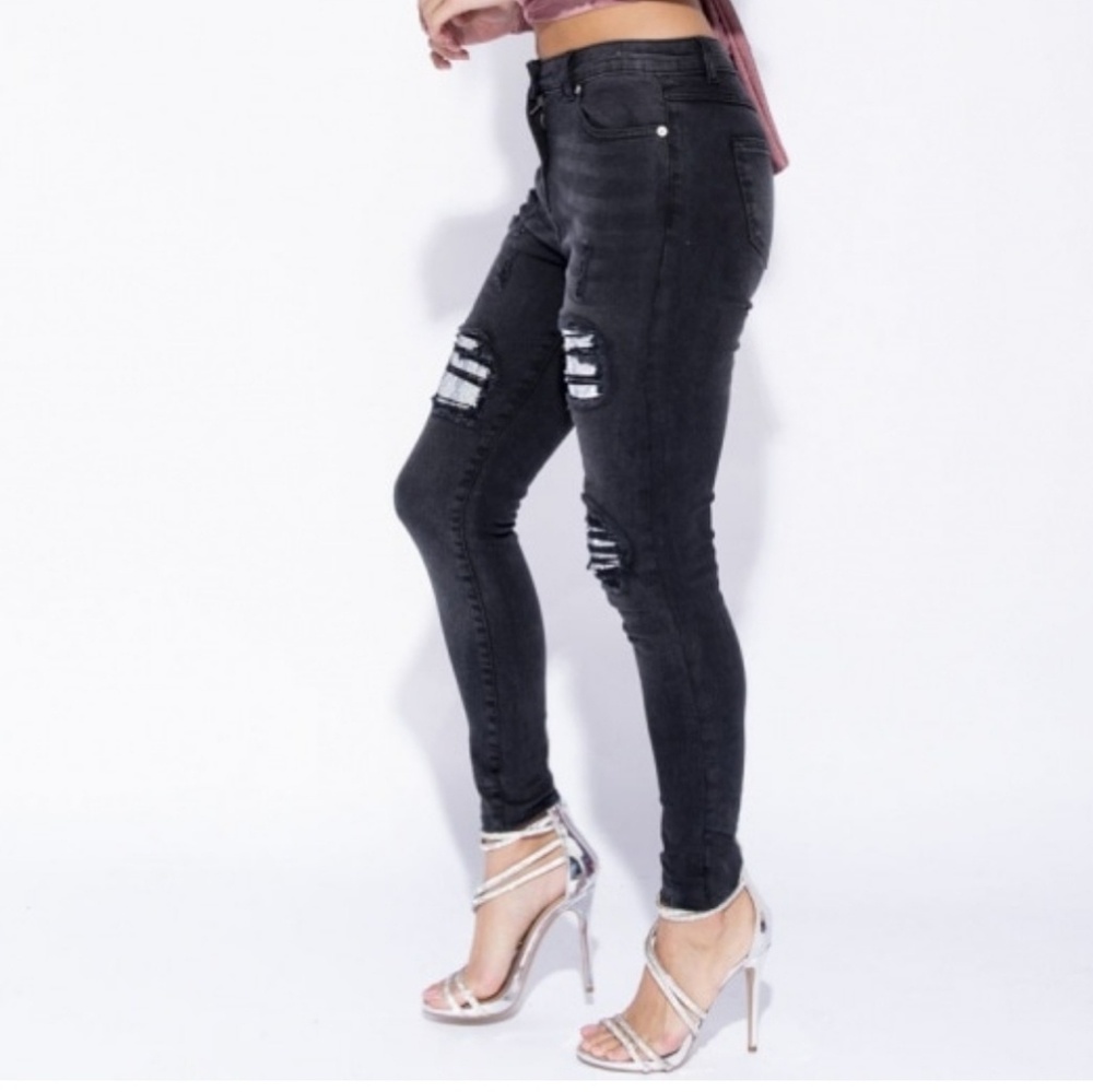 Lucky sz. Sale!!🌟Sz.2 leftJEGGINGS WITH SEQUINS - Picture 3 of 6